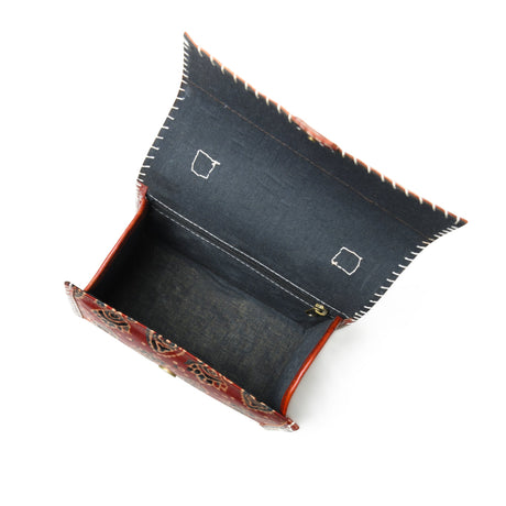 Bolso bandolera "Marrón místico Ajrakh"