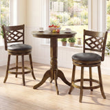 26 Inch Counter Height Bar Stools Set of 2 with Rubber Wood Frame