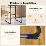 26 Inch Counter Height Bar Stools Set of 2 with Metal Frame and Footrest
