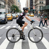 26 Inch Mountain Bike Adjustable with 6-Speed and All-terrain Rubber Wheels