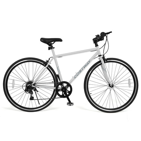 Bicicleta de montaña de 26 pulgadas, ajustable con 6 velocidades y ruedas de goma todoterreno
