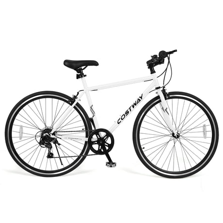 Bicicleta de montaña de 26 pulgadas, ajustable con 6 velocidades y ruedas de goma todoterreno