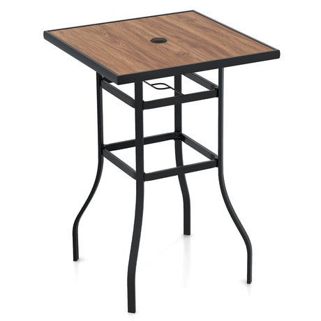 Mesa de bar para patio de 27.5 pulgadas para jardín, patio trasero, piscina