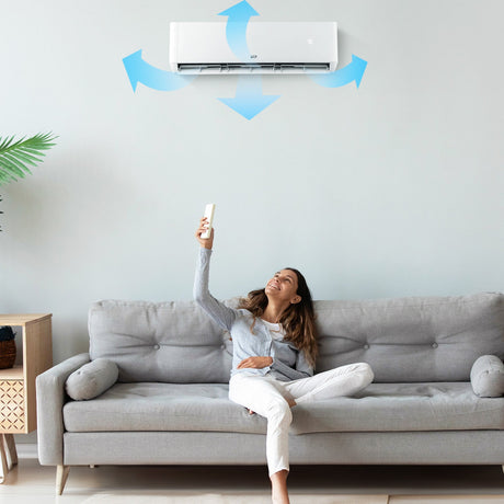 Aire acondicionado mini split de 3 zonas y 27000 BTU con bomba de calor y 22 SEER2