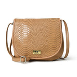 El bolso Croco - Beige
