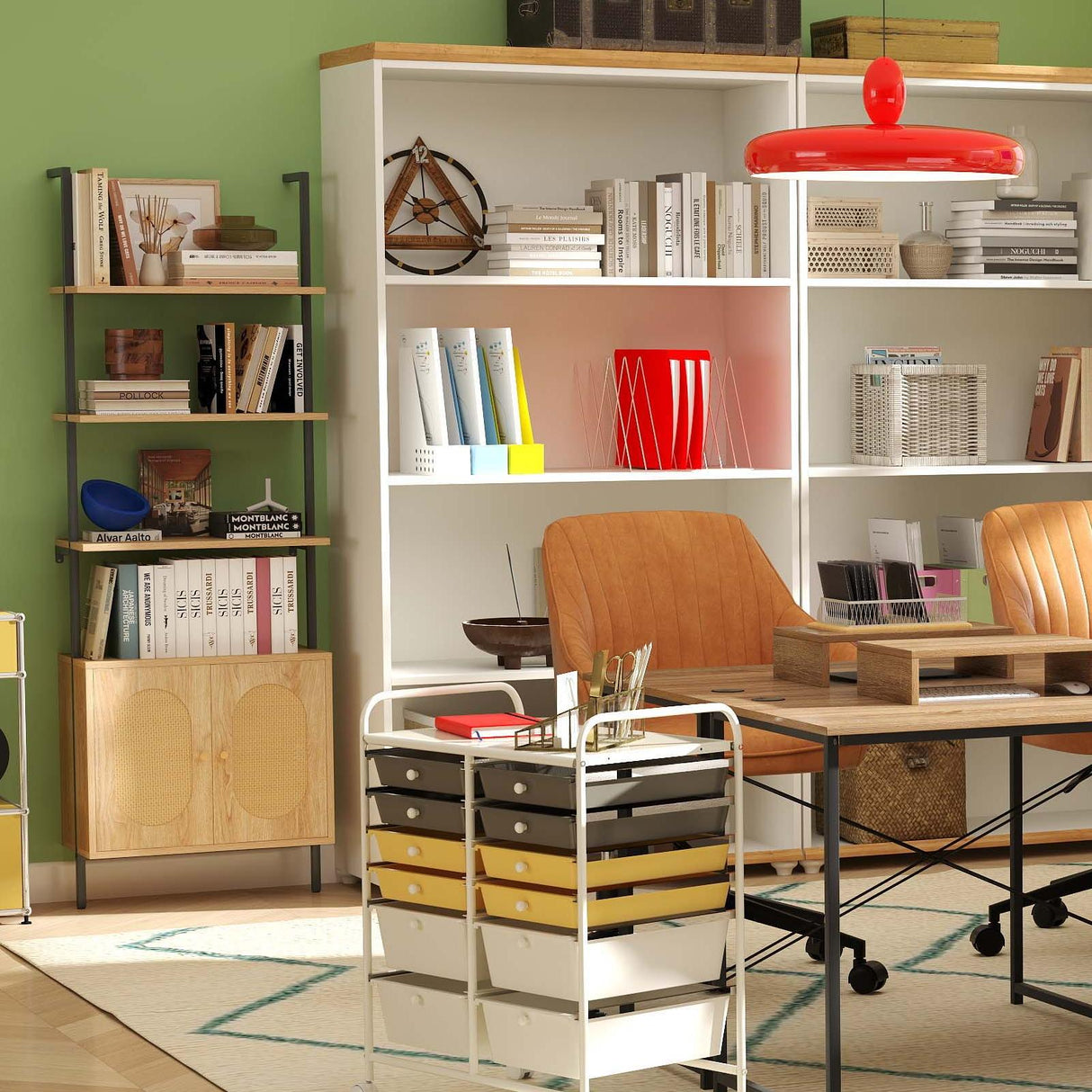 Ergo Comfort con Suite de Almacenamiento: Paquete Inteligente de Oficina 6 en 1