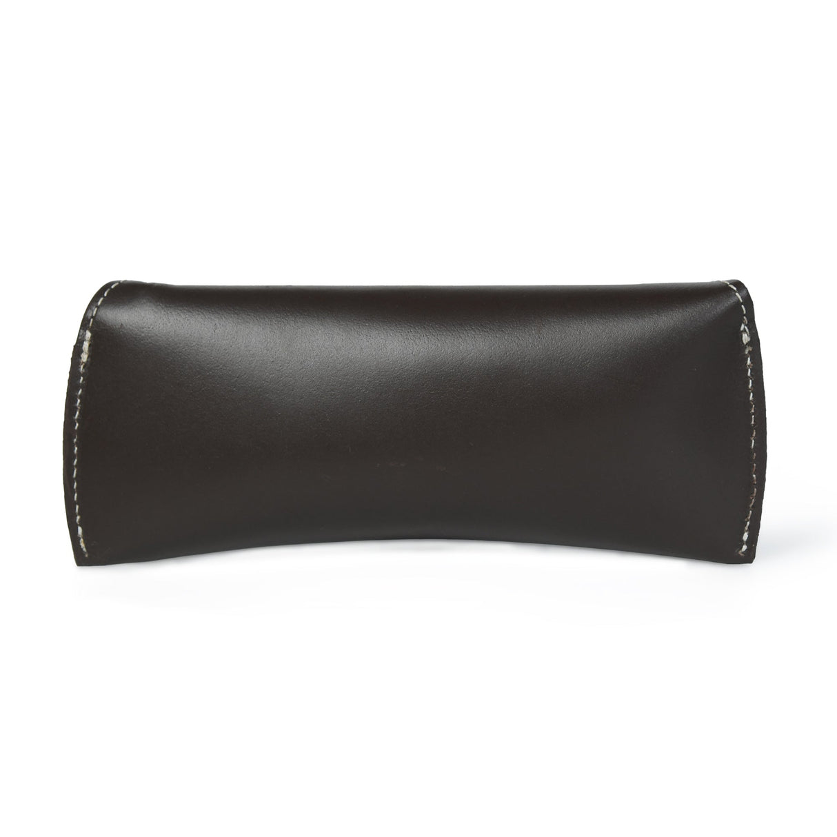 Estuche de cuero marrón para gafas de sol