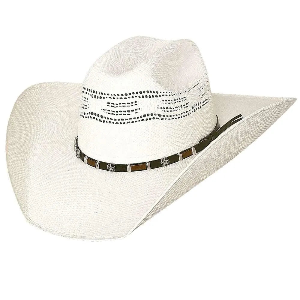 Sombrero vaquero de paja Bullhide Go-Round (20X)