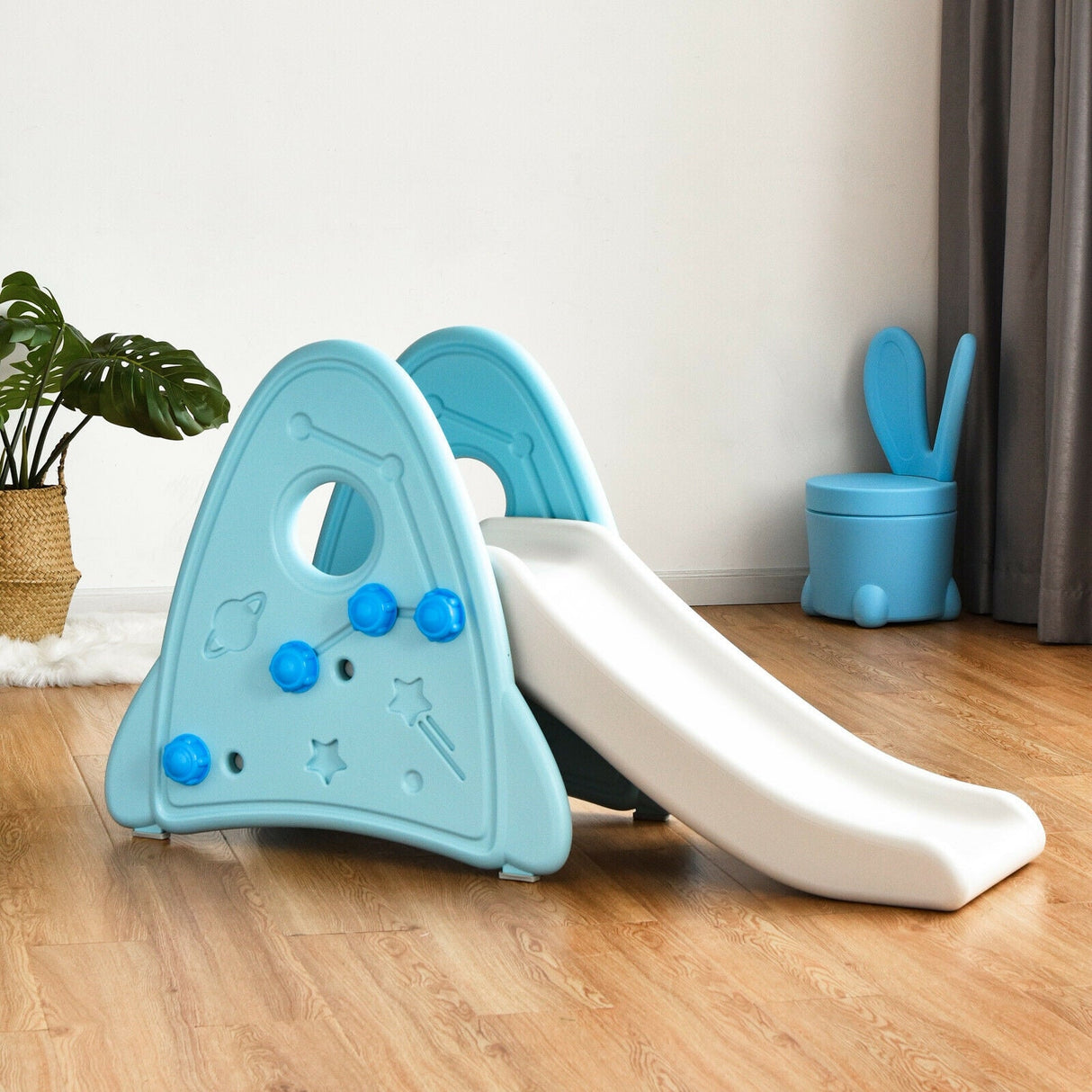 Tobogán de bebé independiente para interiores, set de escalada para primera infancia para niños y niñas