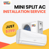 Servicio de instalación de aire acondicionado mini split de $299/$399/$499 para AC Blast de 9000/12000/18000/24000 BTU