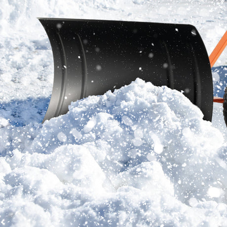 Empujador de Nieve de 29 Pulgadas para Entradas de Vehículos - Naranja