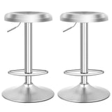 Modern Swivel Adjustable Height Bar Stool with Footrest for Pub Bistro Kitchen Dining