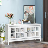 50 Inch Modern Wood Large TV Stand Entertainment Center for TV