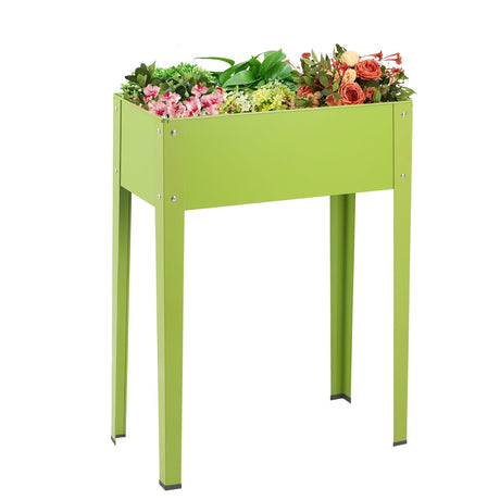 Mesa de cultivo elevada para jardín y flores de exterior de 24.5 x 12.5 pulgadas