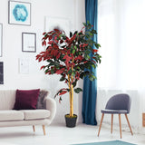 4 Feet Tall Artificial Ficus Tree with Nursery Pot