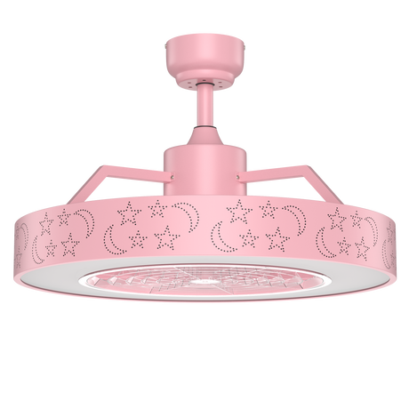 Ventilador de techo de 23 pulgadas con luz LED y control remoto