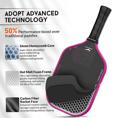 Paleta de pickleball Keystone - Oro rosa