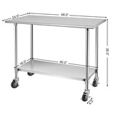 Stainless Steel Commercial Kitchen Prep & Work Table