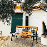Banco para porche, patio o jardín de 49 1/2 pulgadas