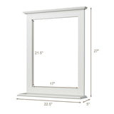 Espejo de tocador multiusos de pared con estante