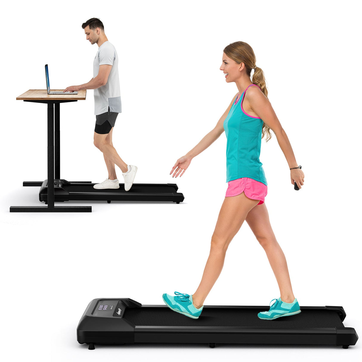 Cinta de Caminar de 2.25 HP con Pantalla LED y Control Remoto