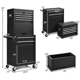 Caja de herramientas de 6 cajones con gabinete de altura