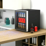 Mini Refrigerador para 60 Latas con Puerta de Cristal