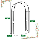 Arco para plantas trepadoras de decoración de jardín de 7.2 pies