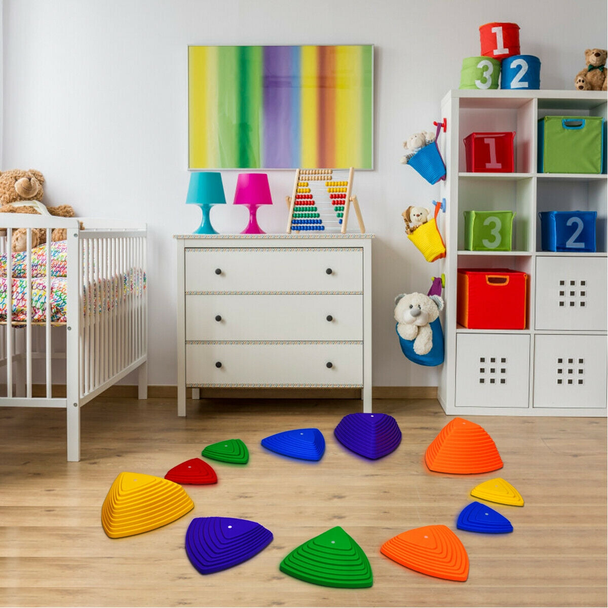 11 piezas de piedras de equilibrio antideslizantes para niños