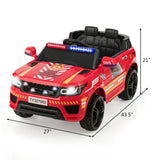 Coche Eléctrico para Niños 12V con Mando a Distancia-Rojo