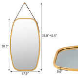 Espejo de pared rectangular moderno con marco de 30 pulgadas