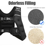Equipo de entrenamiento con chaleco de pesas, hebillas ajustables y bolsa de malla