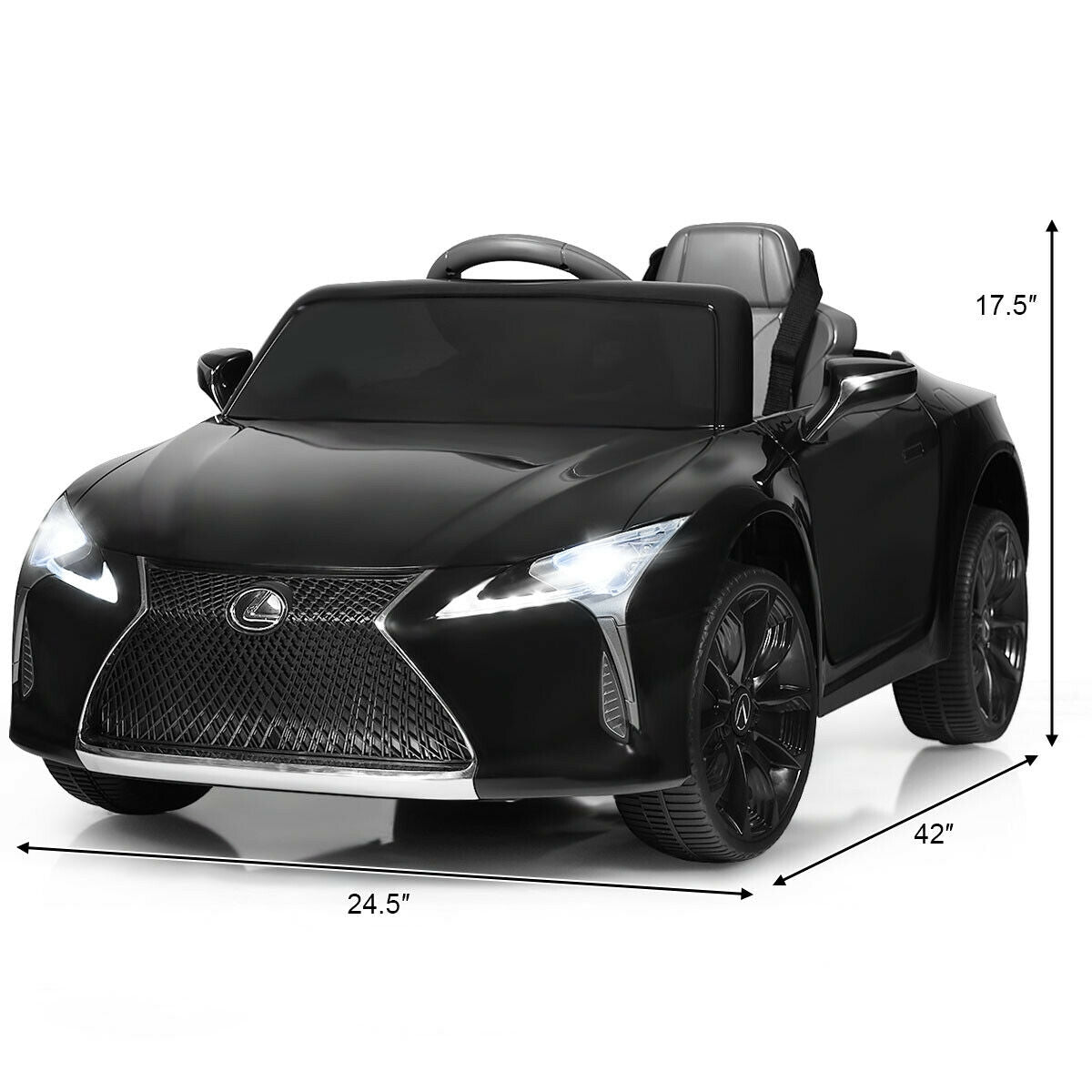 Coche eléctrico Lexus LC500 con licencia y control remoto para niños