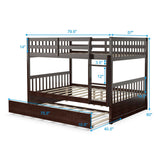 Litera doble sobre doble plataforma de madera con escalera
