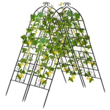 2/4 Pack 71 x 20 Inch Metal Garden Trellis for Climbing Plants