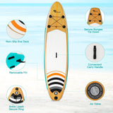 Tabla de remo inflable de pie de 10' SUP con bolsa
