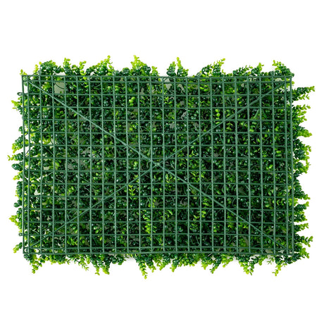 12 piezas de paneles de valla de privacidad de planta de seto de eucalipto artificial de 16 x 24 pulgadas