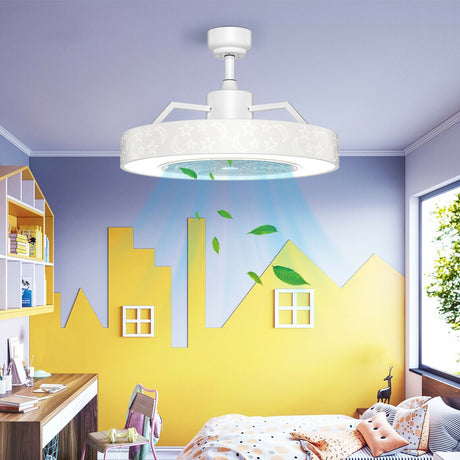 Ventilador de techo de 23 pulgadas con luz LED y control remoto