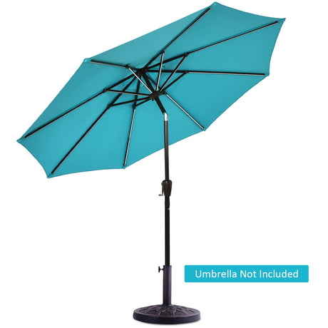 Base de sombrilla tipo parasol para patio, de alta resistencia, 30 lb y 18 pulgadas