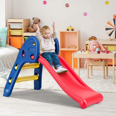 Tobogán plegable de plástico para 2 niños