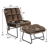 Sillones reclinables de masaje de terciopelo con control remoto y bolsillo lateral