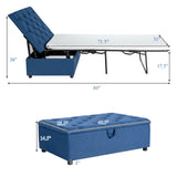 Cama Otomana Plegable con Colchón para Invitados y Siestas de Oficina