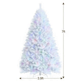 Árbol de Navidad artificial de 2,4 metros con 1636 puntas iridiscentes