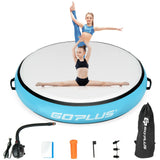 40 Inch Inflatable Round Gymnastic Mat with Electric Pump
