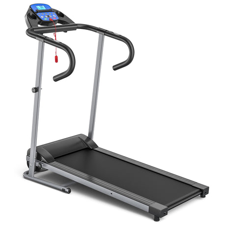 Cinta de correr eléctrica plegable con pantalla LCD y sensor de ritmo cardíaco