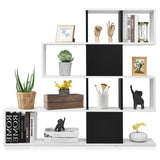 5-Tier Bookshelf Corner Ladder Bookcase with Storage Rack