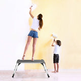 330 lbs Aluminum Folding Non-slip Drywall Step Stool Ladder