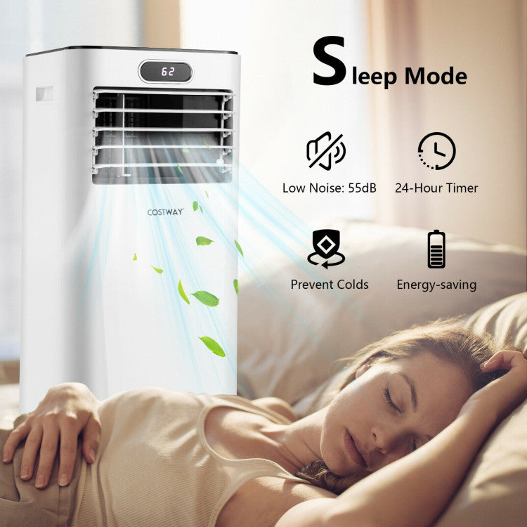 Acondicionador de aire portátil 3 en 1 de 8000 BTU con control remoto