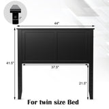 Cabecero de panel plano de madera maciza para cama individual