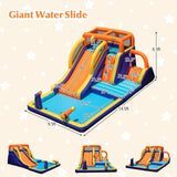 Castillo Hinchable 4 en 1 para Niños con Piscina Splash sin Soplador